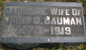 BAUMAN, CAROLINE - Muscatine County, Iowa | CAROLINE BAUMAN 