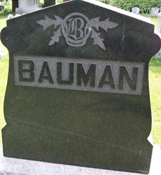 BAUMAN, FAMILY MONUMENT - Muscatine County, Iowa | FAMILY MONUMENT BAUMAN 