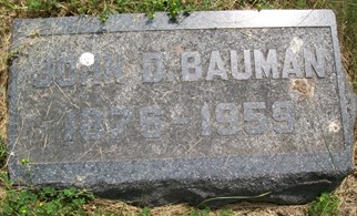 BAUMAN, JOHN D. - Muscatine County, Iowa | JOHN D. BAUMAN 