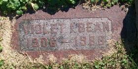 BEAN, VIOLET I. - Muscatine County, Iowa | VIOLET I. BEAN 