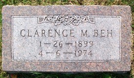 BEH, CLARENCE MARION - Muscatine County, Iowa | CLARENCE MARION BEH 