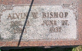 BISHOP, ALVIN WILSON - Muscatine County, Iowa | ALVIN WILSON BISHOP 