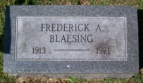 BLAESING, FREDERICK AUGUST - Muscatine County, Iowa | FREDERICK AUGUST BLAESING 