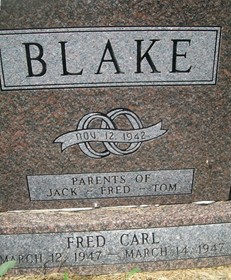 BLAKE, FRED CARL - Muscatine County, Iowa | FRED CARL BLAKE 