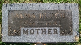 BLOCH, ALMA - Muscatine County, Iowa | ALMA BLOCH 
