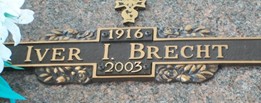 BRECHT, IVER IRWIN - Muscatine County, Iowa | IVER IRWIN BRECHT 