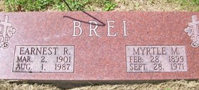 BREI, MYRTLE MAE - Muscatine County, Iowa | MYRTLE MAE BREI 