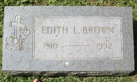 BROWN, EDITH L. - Muscatine County, Iowa | EDITH L. BROWN 