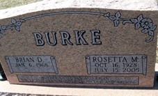 BURKE, ROSETTA M. - Muscatine County, Iowa | ROSETTA M. BURKE 