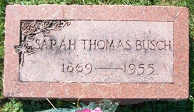 THOMAS BUSCH, SARAH - Muscatine County, Iowa | SARAH THOMAS BUSCH 