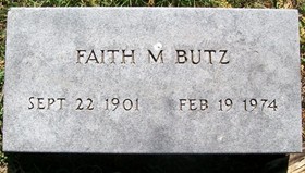 BUTZ, FAITH M. - Muscatine County, Iowa | FAITH M. BUTZ 