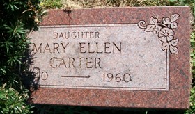CARTER, MARY ELLEN - Muscatine County, Iowa | MARY ELLEN CARTER 