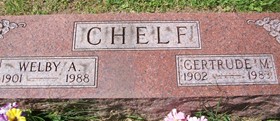 SCHLUTZ CHELF, GERTRUDE MADALENE - Muscatine County, Iowa | GERTRUDE MADALENE SCHLUTZ CHELF 