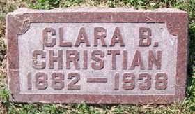 GORHAM CHRISTIAN, CLARA BELLE - Muscatine County, Iowa | CLARA BELLE GORHAM CHRISTIAN 