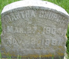 CHURCH, MARTHA - Muscatine County, Iowa | MARTHA CHURCH 