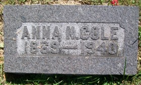 COLE, ANNA NANCY - Muscatine County, Iowa | ANNA NANCY COLE 