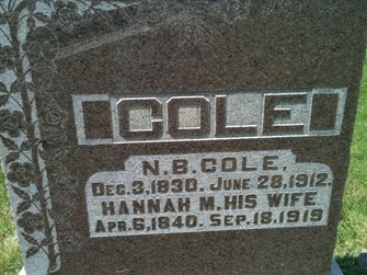 COLE, HANNAH M. - Muscatine County, Iowa | HANNAH M. COLE 