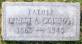COLEMAN, ERNEST A. - Muscatine County, Iowa | ERNEST A. COLEMAN 