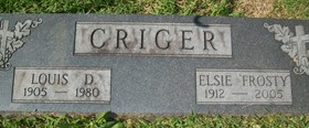 CRIGER, LOUIS DAVID - Muscatine County, Iowa | LOUIS DAVID CRIGER 