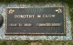 CROW, DOROTHY M. - Muscatine County, Iowa | DOROTHY M. CROW 