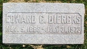 DIERCKS, EDWARD C. - Muscatine County, Iowa | EDWARD C. DIERCKS 