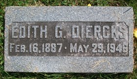 DIERCKS, EDITH G. - Muscatine County, Iowa | EDITH G. DIERCKS 