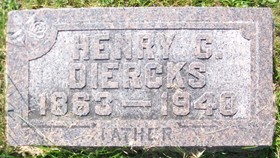 DIERCKS, HENRY C. - Muscatine County, Iowa | HENRY C. DIERCKS 