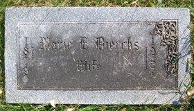 DIERCKS, MARIE E. - Muscatine County, Iowa | MARIE E. DIERCKS 