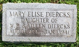 DIERCKS, MARY ELISE - Muscatine County, Iowa | MARY ELISE DIERCKS 