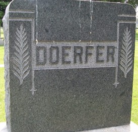DOERFER, FAMILY MONUMENT - Muscatine County, Iowa | FAMILY MONUMENT DOERFER 