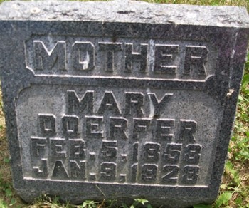 DOERFER, MARY - Muscatine County, Iowa | MARY DOERFER 