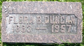 DUNCAN, FLORA BIRDIE - Muscatine County, Iowa | FLORA BIRDIE DUNCAN 