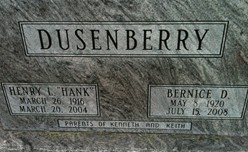 DUSENBERRY, BERNICE D. - Muscatine County, Iowa | BERNICE D. DUSENBERRY 