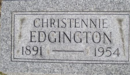 EDGINGTON, CHRISTENNIE - Muscatine County, Iowa | CHRISTENNIE EDGINGTON 
