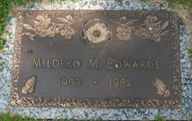 EDWARDS, MILDRED M. - Muscatine County, Iowa | MILDRED M. EDWARDS 