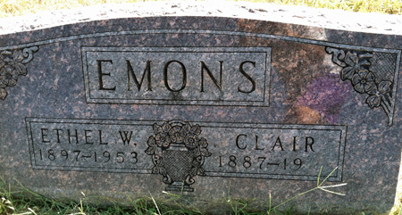 EMONS, ETHEL W. - Muscatine County, Iowa | ETHEL W. EMONS 