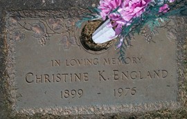 RINDERKNECHT ENGLAND, CHRISTINE K. - Muscatine County, Iowa | CHRISTINE K. RINDERKNECHT ENGLAND 