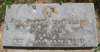 FALER, ERNEST EARL - Muscatine County, Iowa | ERNEST EARL FALER 