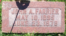 FARRIER, JOHN ALBERT - Muscatine County, Iowa | JOHN ALBERT FARRIER 