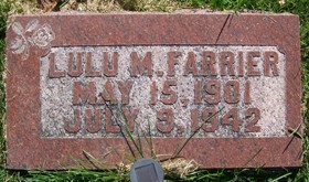 BEATTY FARRIER, LULU MAUDE - Muscatine County, Iowa | LULU MAUDE BEATTY FARRIER 