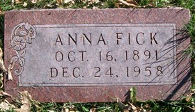 FICK, ANNA - Muscatine County, Iowa | ANNA FICK 