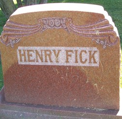 FICK, FAMILY MONUMENT - Muscatine County, Iowa | FAMILY MONUMENT FICK 