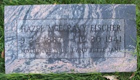 MCELRAVY FISCHER, HAZEL EMILINE - Muscatine County, Iowa | HAZEL EMILINE MCELRAVY FISCHER 