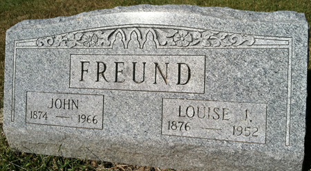 FREUND, LOUISE J. - Muscatine County, Iowa | LOUISE J. FREUND 