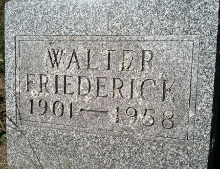 FRIEDERICK, WALTER - Muscatine County, Iowa | WALTER FRIEDERICK 