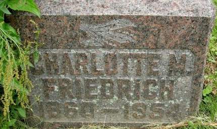 FRIEDRICH, CHARLOTTE M. - Muscatine County, Iowa | CHARLOTTE M. FRIEDRICH 
