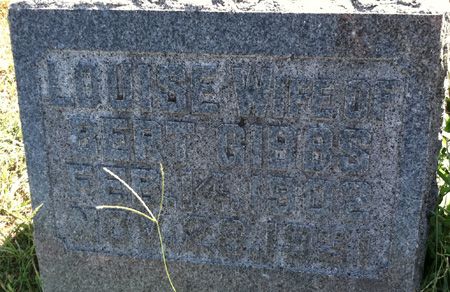 GIBBS, LOUISE - Muscatine County, Iowa | LOUISE GIBBS 