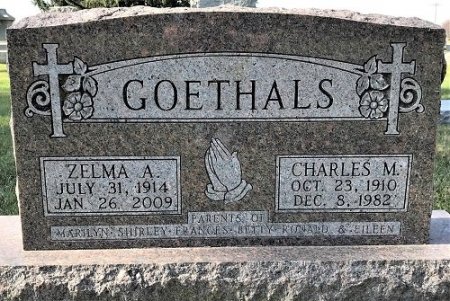 GOETHALS, ZELMA A. - Muscatine County, Iowa | ZELMA A. GOETHALS 
