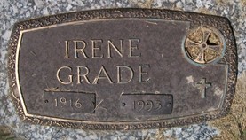 GRADE, IRENE - Muscatine County, Iowa | IRENE GRADE 