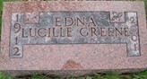 GREENE, EDNA LUCILLE - Muscatine County, Iowa | EDNA LUCILLE GREENE 